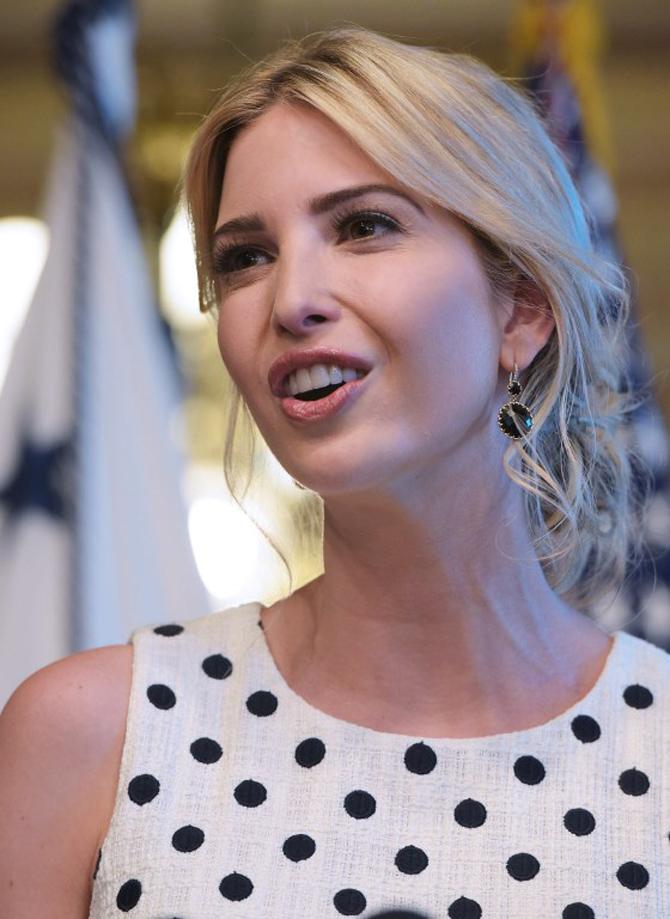 The gorgeous lady spoke during an event to celebrate National Military Appreciation Month and National Military Spouse Appreciation Day in the Eisenhower Executive Office Building on May 9, 2017, in Washington, DC