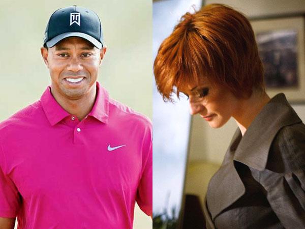 Tiger Woods: Golf's former world no 1 admitted to a string of affairs with more than a dozen women coming forward to claim they had slept with him. Following the scandal, his wife divorced him, while Woods himself checked into a clinic that specialises in rehabilitation for sexual addiction. (In pic on right) Former adult film actress Veronica Siwik-Daniels (aka Joslyn James), who claimed she had a long-term intimate relationship with the golf icon. Pic/AFP