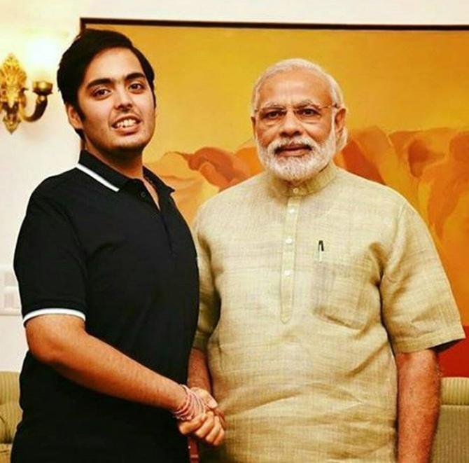 Many naysayers proposed that Anant Ambani had a little extra medical surgery to help him shed the fat. However, according to his doctors and his parents, it was not possible to perform surgery on Anant Ambani due to his medical condition as it would have been too risky. His weight loss was all natural, a result of regular exercise and a healthy diet. Pic/Instagram In picture: Anant Ambani with Narendra Modi
