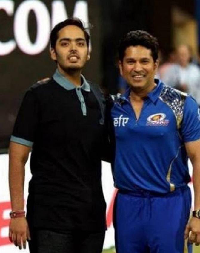 Anant Ambani's weight loss journey was hailed by Bollywood, sports and other celebrities who lauded his transformation, grit and determination In picture: Anant Ambani with Sachin Tendulkar