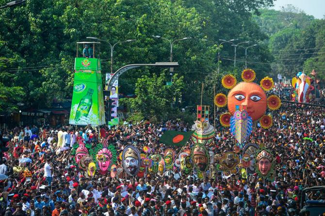 Even Bangladesh celebrated the New year with zeal and enthusiasm