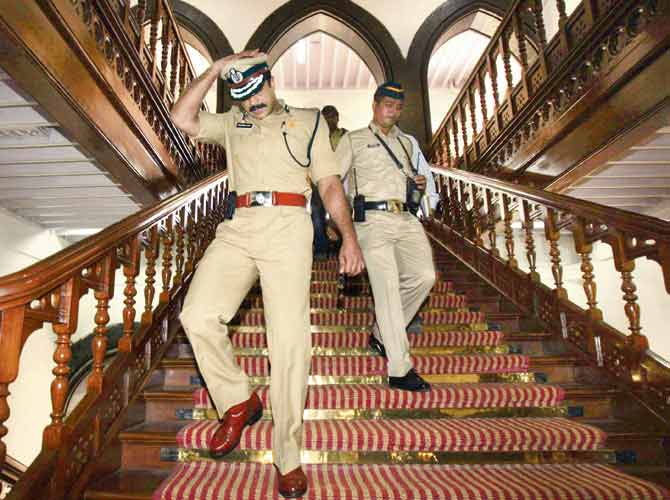 The highlight of Himanshu Roy`s career was when, at the age of 28, he became deputy commissioner of police, Zone 1. Deepak Rao, in an interview with mid-day said, `Life had come full circle for Roy, because Colaba - the place he had grown up in - was now under his jurisdiction.` In picture: Roy taking charge of Mumbai Crime Branch, as its newly appointed chief, in 2010. Pic/Getty Images