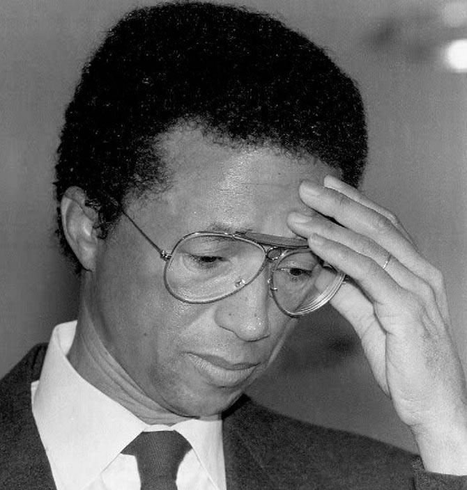 Arthur Ashe - A tennis legend, Ashe is said to have contracted HIV due to a blood transfusion that he received during a heart bypass surgery in the 1980s. In 1992, he made public that he was indeed suffering from AIDS, and died a year later. Before his death, he founded the Arthur Ashe Foundation for the Defeat of AIDS. Pic/AFP