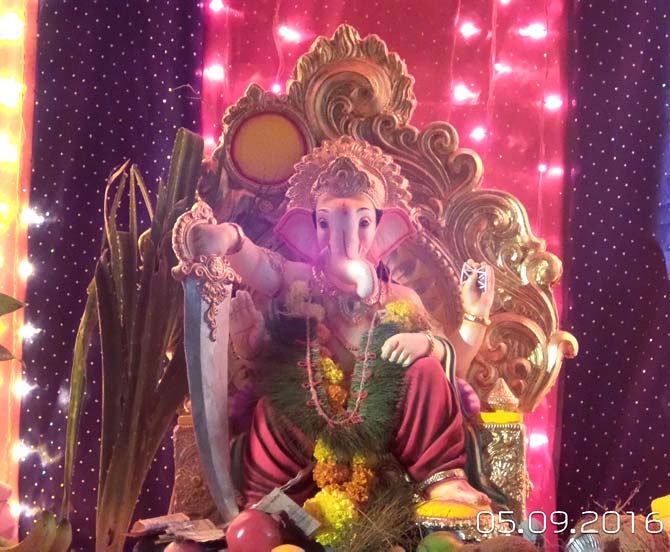 Ganpati image sent by Dhaval Naik from Vapi, Valsad