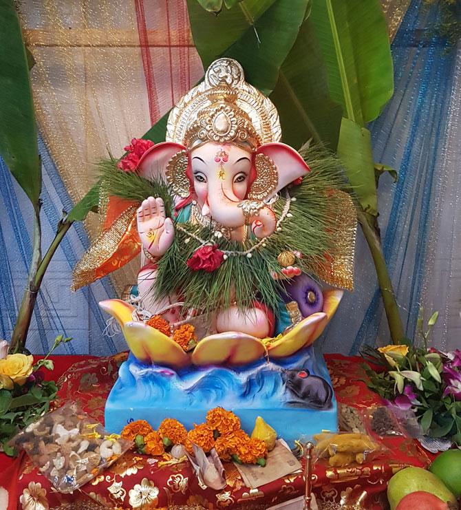 Manit Bhatia's home Ganesha