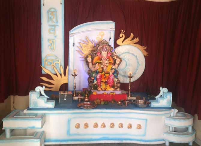 Shivshakti CHS Ganpati at Sanpada, Sector 8, Navi Mumbai 