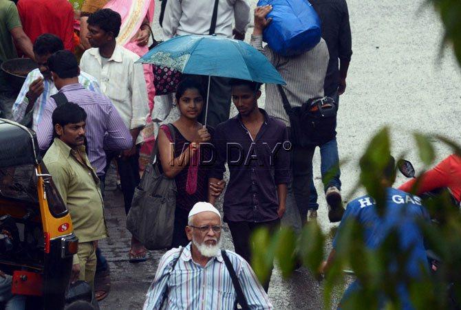 Apart from Mumbai and Thane, certain areas of Raigad were also hit by rainshowers.