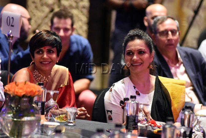 Mandira Bedi and Maria Goretti