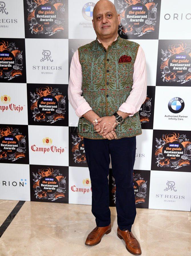 Rahul Akerkar at The Guide Restaurant Awards 2018