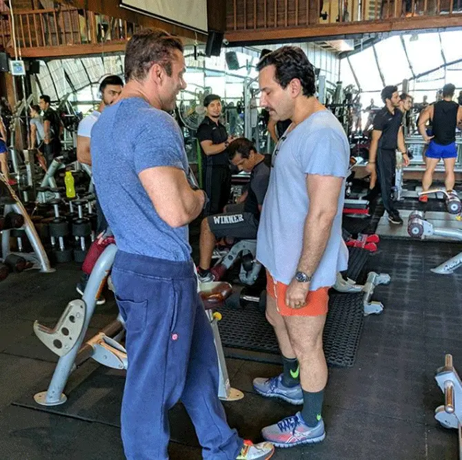 Sohail Khan and Saif Ali Khan also frequent the I think fitness centre. Saif Ali Khan last appeared in the film Bazaar and will next be seen opposite Ajay Devgn in the period film Tanhaji: The Unsung Warrior