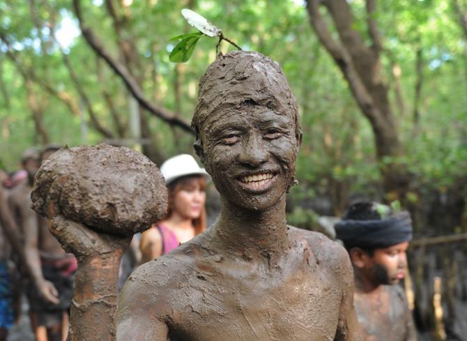 The ritual is held a day after Nyepi aimed at neutralizing bad traits