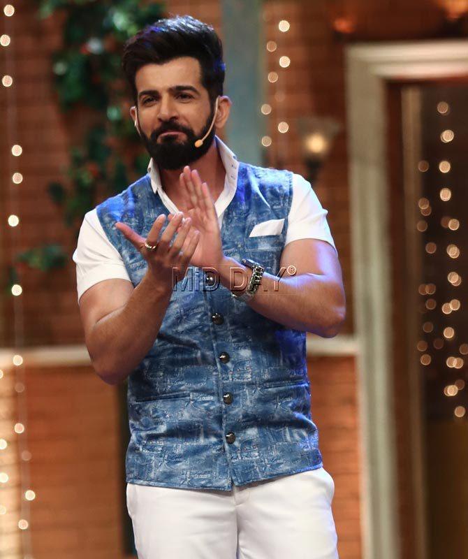 Jay Bhanushali on the sets of 'The Drama Company'