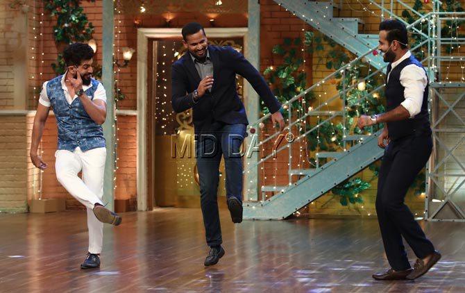 Irfan and Yusuf Pathan shake a leg with Jay Bhanushali
