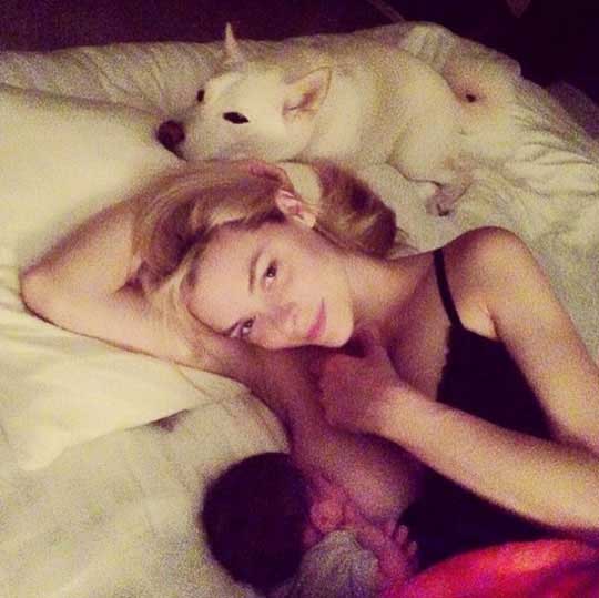 Jaime King: In a comment on Instagram post, Jamie King wrote, 'Breastfeeding should not be taboo.' She shared a photo of herself nursing her baby son James saying, 'These are the moments a mother lives for. Breastfeeding should not be taboo- and bottle feeding should not be judged- it's ALL fun for the whole family.' [sic]