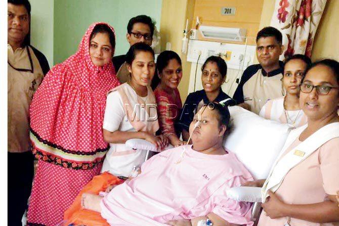 But the euphoria quickly turned into disappointment when Eman's sister Shaimaa, on social media, alleged that Eman was not receiving proper treatment at the privately-owned hospital in South Mumbai. Pic/Rupsa Chakraborty