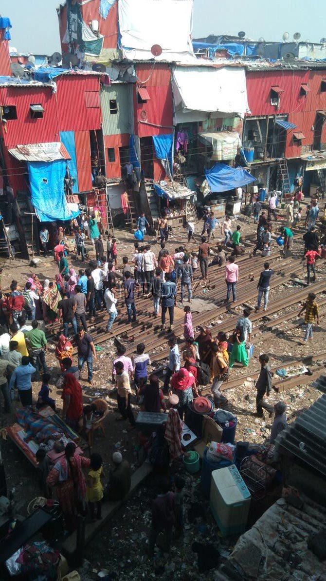 No railway lines were affected due to the blaze, the Western Railway PRO had said