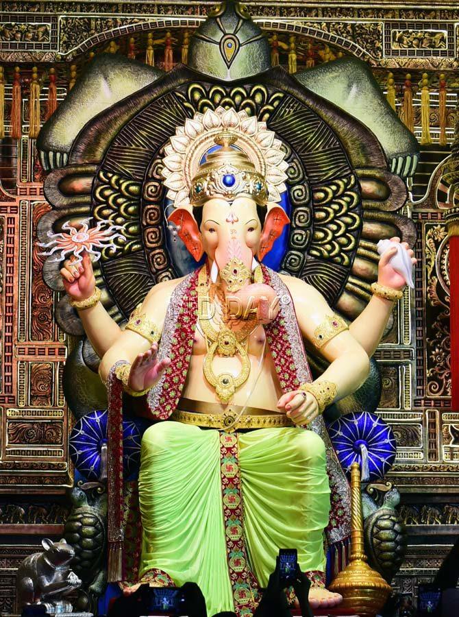 Lalbaugcha Raja It was founded in 1934 at Lalbaug market  and sees a large turnout since this idol of Lord Ganesha is considered 'Navsacha Ganpati', which means the fulfiller of all wishes