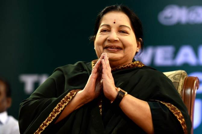 Jayalalithaa served six terms as the Chief Minister of Tamil Nadu for over fourteen years between 1991 and 2016. From 1989 she was the general secretary of the All India Anna Dravida Munnetra Kazhagam (AIADMK), a Dravidian party whose cadre revered her as their Amma (mother), Puratchi Thalaivi (revolutionary leader) and Thanga Tharagai (golden maiden). She passed away in December 2016. Pic/ File photo