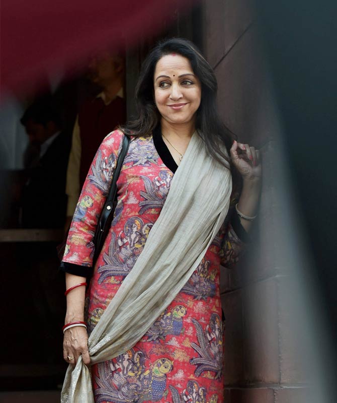 Hema Malini: Hema Malini regarded as the 'Dream girl of Bollywood', joined the BJP in 2004. She was also the general secretary of the party. From 2003 to 2009, Malini was elected to the Rajya Sabha as a representative of the Bharatiya Janata Party. In the 2014 general elections, Malini defeated the Mathura incumbent, Jayant Chaudhary to get elected to the Lok Sabha. She is once again contesting for the LS polls from Mathura in 2019