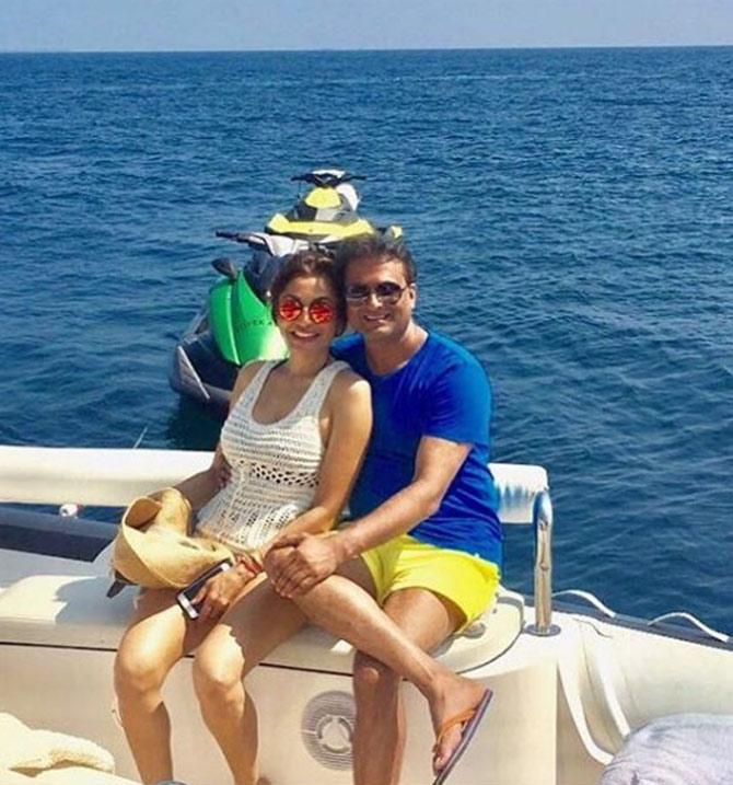 Queenie Singh and husband Rishi Sethia often post a lot of photos about their travels. This photo of Queenie Singh and Rishi Sethia was clicked at the Amalfi coast in Italy