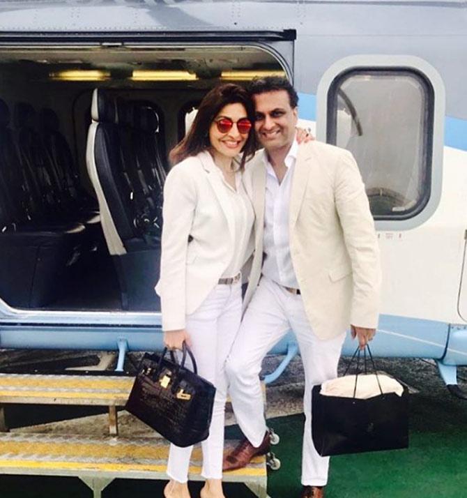 Queenie Singh, accompanied by hubby Rishi Sethia, celebrated the latter's birthday on the French Riviera in style