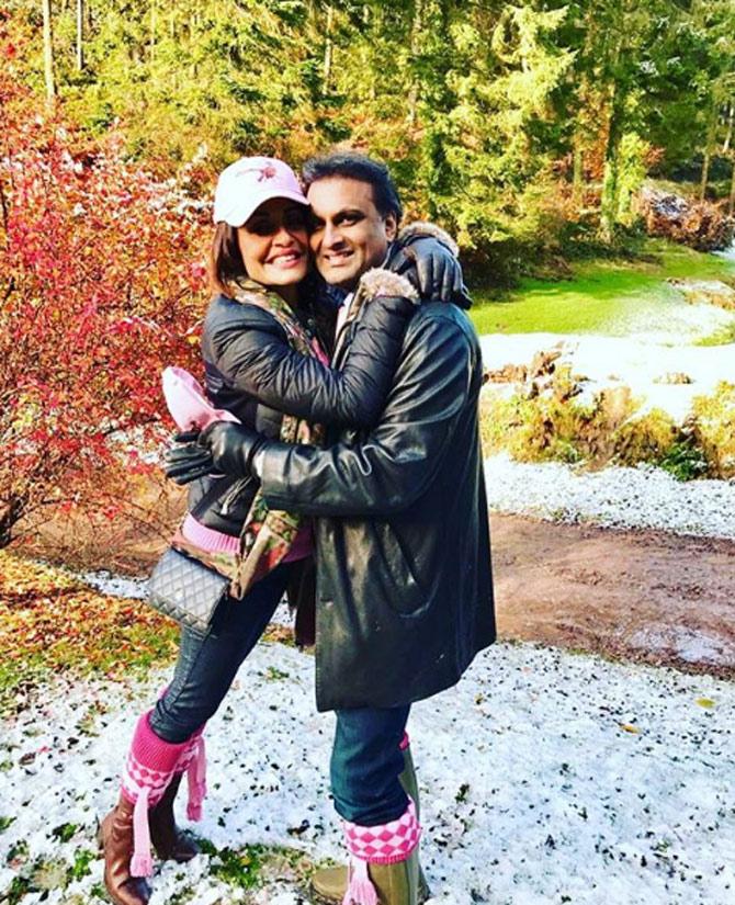 Queenie Singh and Rishi Sethia look absolutely lovely in a picture among the serene English countryside