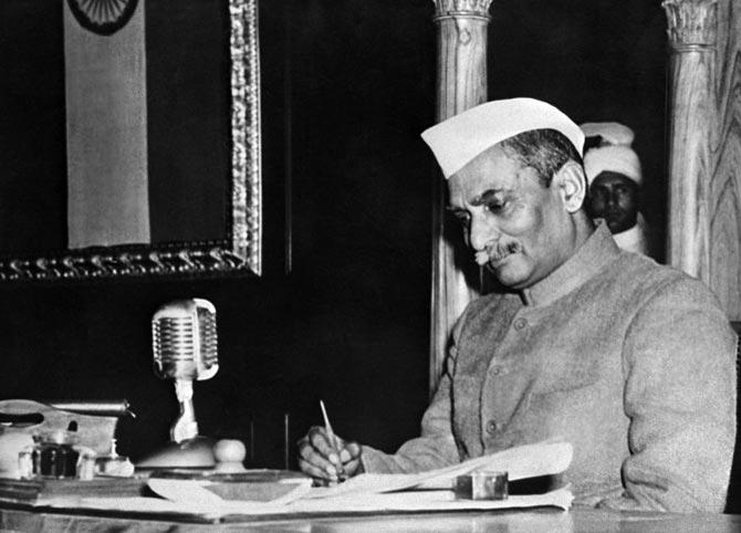 A supporter of Mahatma Gandhi, Prasad was imprisoned by British authorities during the Salt Satyagraha of 1931 and the Quit India movement of 1942. Prasad served one term as President of the Indian National Congress from 1934 to 1935. 