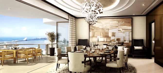 The tower that Virat Kohli and Anushka Sharma are going to move into has a number of defining features including a ceiling height of 13 feet that makes the entire space look large and airy. Pic/ YouTube