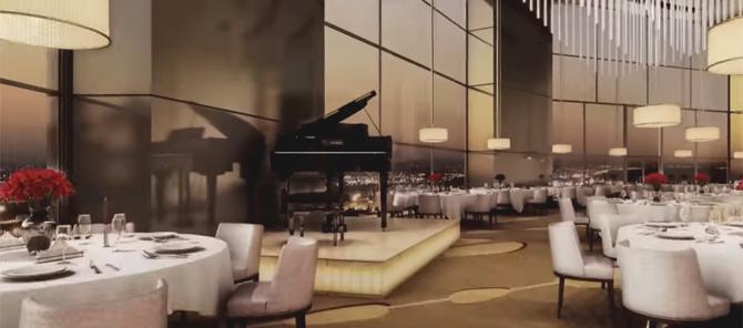 Omkar 1973 also houses a luxurious restaurant and large banquet-styled hall. Pic/ YouTube