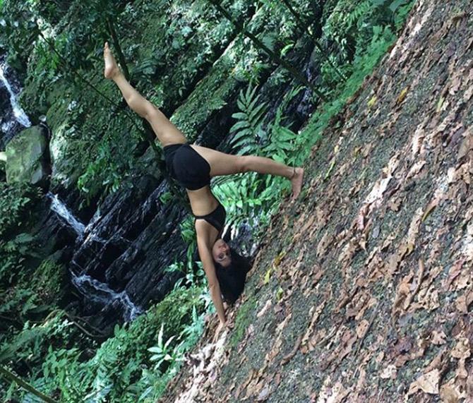 Sunaina Rekhi also runs a home studio for the practise of yoga from her cottage in Bandra