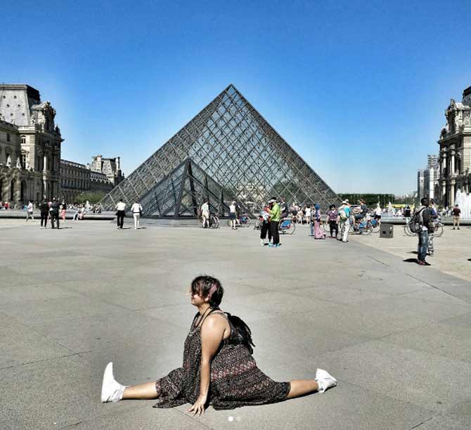 Dolly Singh, who is 4 feet 11 inches, has even posted pictures of her doing yoga abroad during her foreign trips.