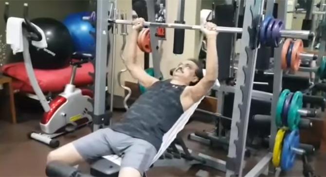 DMK President MK Stalin is another gym aficionado. His exercise routine is sure to inspire you to follow through with your fitness resolutions for the year. Pic/Youtube