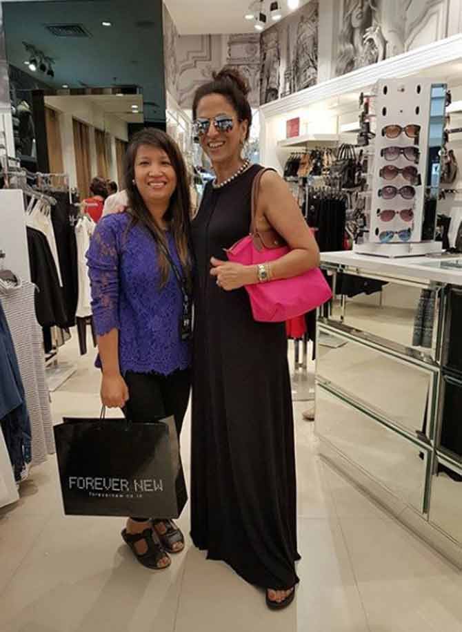Shobhaa seems to enjoy shopping, just as much as the next woman. She has been pictured here at a mall in Pune