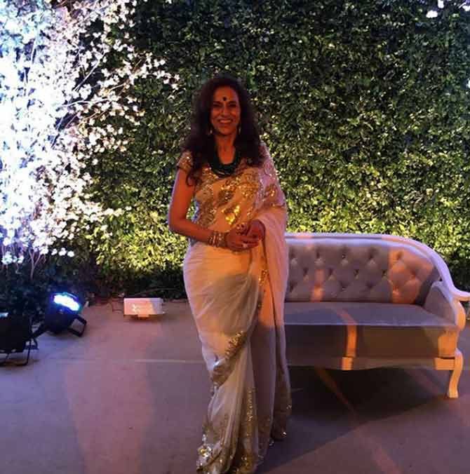 The young-at-heart author, looks just as beautiful in a saree as she does in a flowery dress