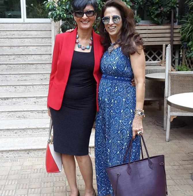The pretty socialite is pictured here along with Harinder Sidhu, the current Australian High commissioner to India