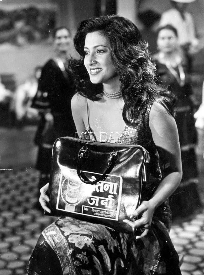 In pic: A candid moment captured of Moon Moon Sen during an event