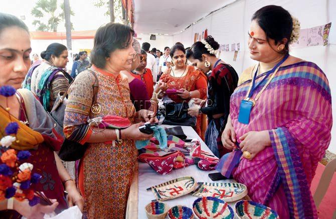 'The TransEmpowerment Mela  , Anandi Anand Gade', at Borivli's VK Krishna Menon Academy Ground comprised 25 stalls put up by more than 300 transgenders from across the country, who showcased their various business endeavours