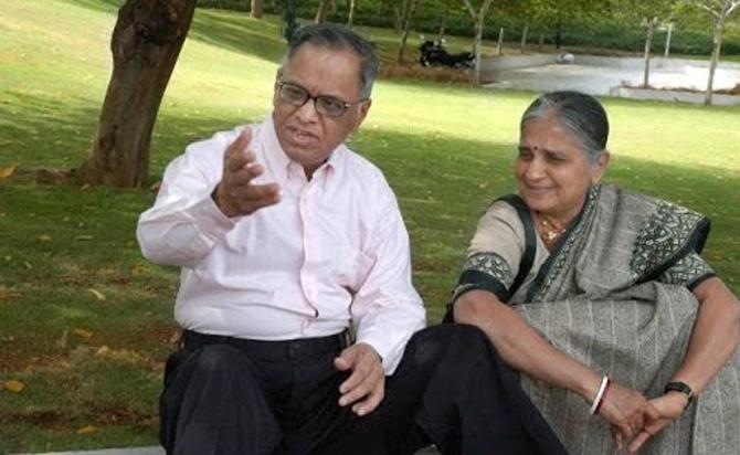 Sudha Murthy: Sudha Murthy is married to Infosys co-founder, Narayana Murthy. However, it was a marriage that Sudha's father had initially refuse as Murthy wanted to become a politician or run an orphanage. The couple is happily married. Pic/Youtube