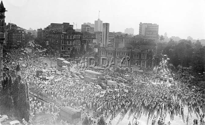 As per the general definition, A general strike (or mass strike) is a strike action in which a substantial proportion of the total labour force in a city, region, or country participates. All pics/mid-day archives