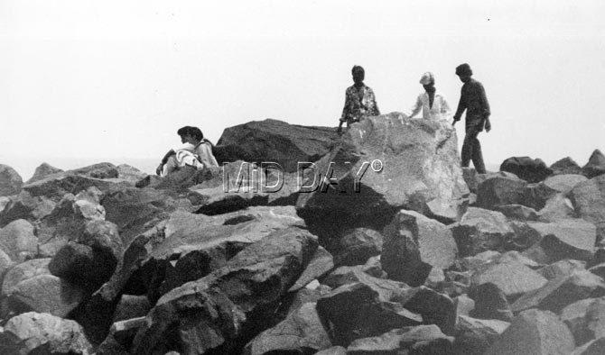 The boulders at Bandstand have always been popular sit-out areas for locals and tourists visiting the destination.