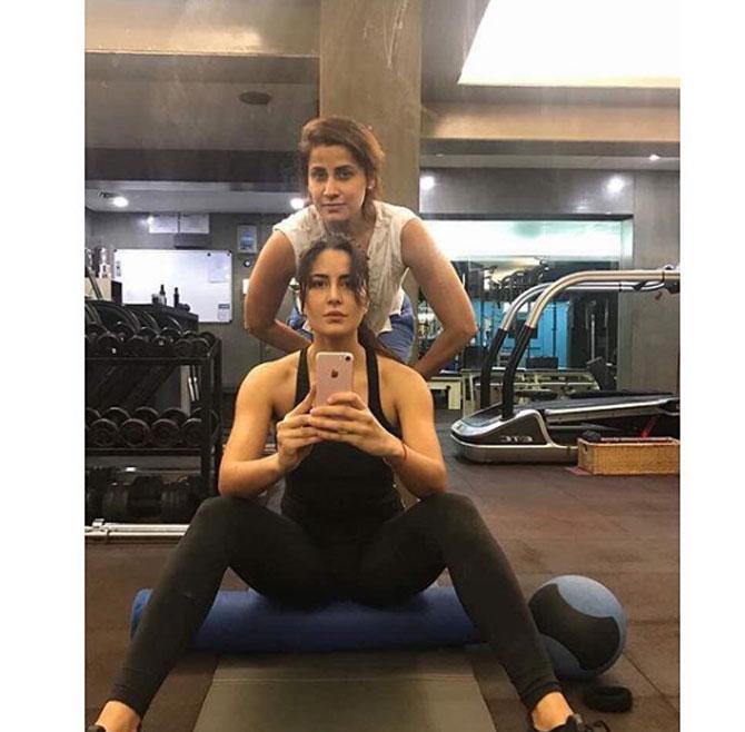 Katrina Kaif posted her picture with Yasmin Karachiwala after a workout session