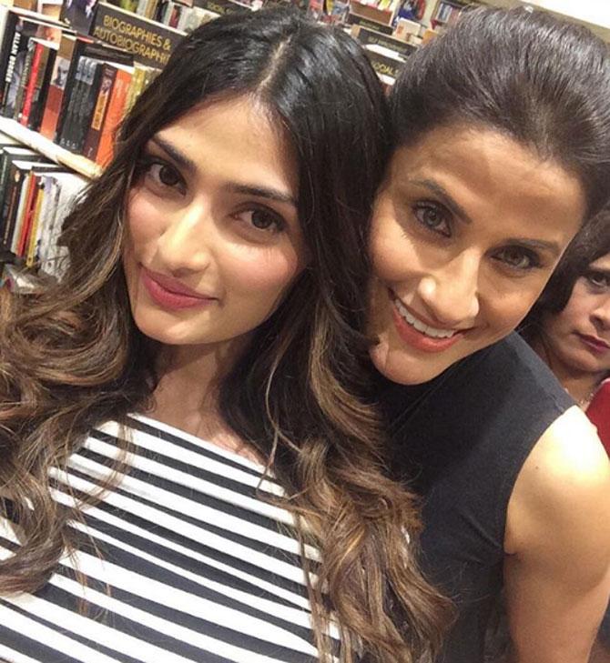 Along with being a popular name in the fitness sector, Yasmin Karachiwala, who owns a gym -Body Image in the suburbs of Mumbai, is also the first BASI certified Pilates instructor in India and established the first Pilates studio. In picture: Yasmin Karachiwala with Athiya Shetty