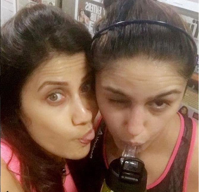 Yasmin Karachiwala with Huma Qureshi