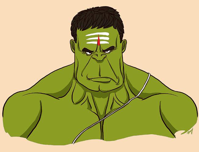 Hulk turns into an angry Tamilian