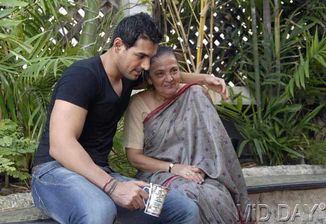 John Abraham in conversation with his mom Firoza. John had once said in an interview, 'My mum is from Iran and she has some 22 cousins there. I want to take her there to meet all her relatives.'