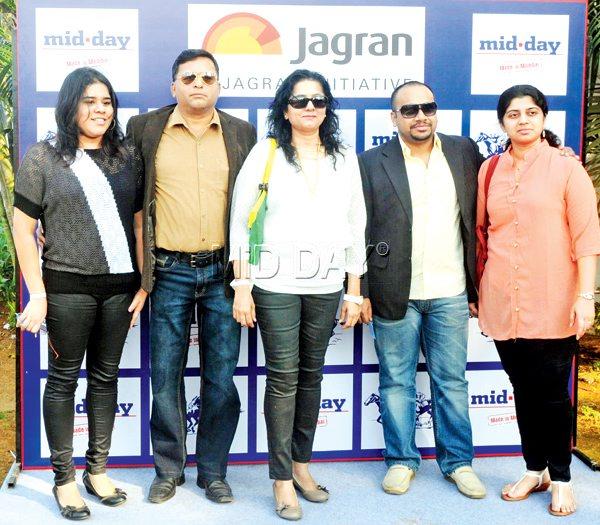 Beena Koshy and Vaibhav Murdeshwar with family from Bajaj Electricals Ltd