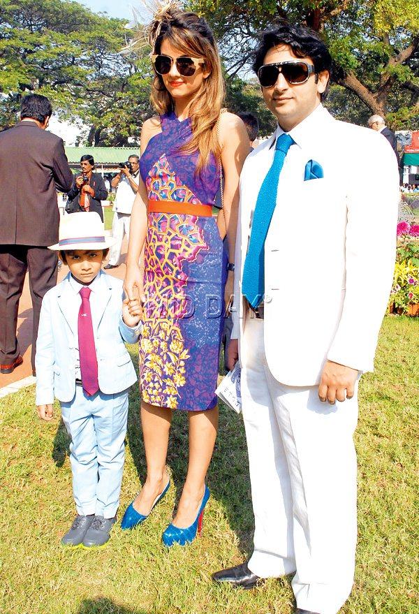 Natasha and Adar Poonawalla, son