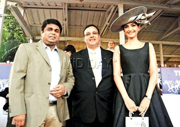 From left: Sachin Kalbag, editor, Mid-Day, Vikas Joshi, CEO and MD, Mid-Day Infomedia Ltd and Sonam Kapoor