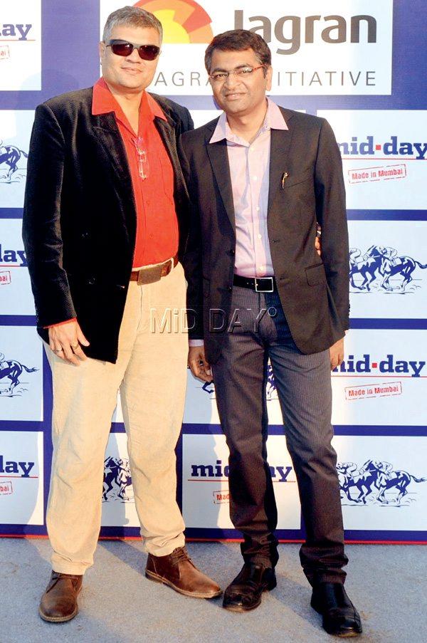 Sandesh Vardhan of Vardhman Homes with friend Pankaj Vala 