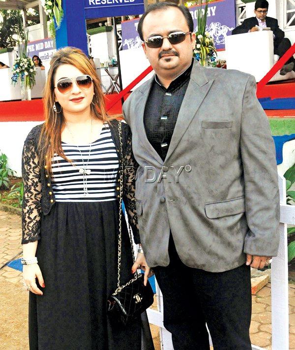 Real estate developer Shadaab Patel with his wife, Fabiha 